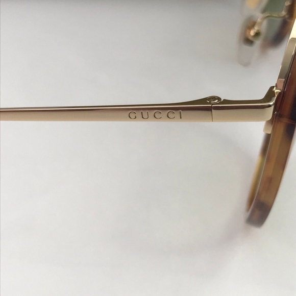 New Authentic Gucci Aviator Sunglasses Tortoise GG0672S Havana - Picture 13 of 16
